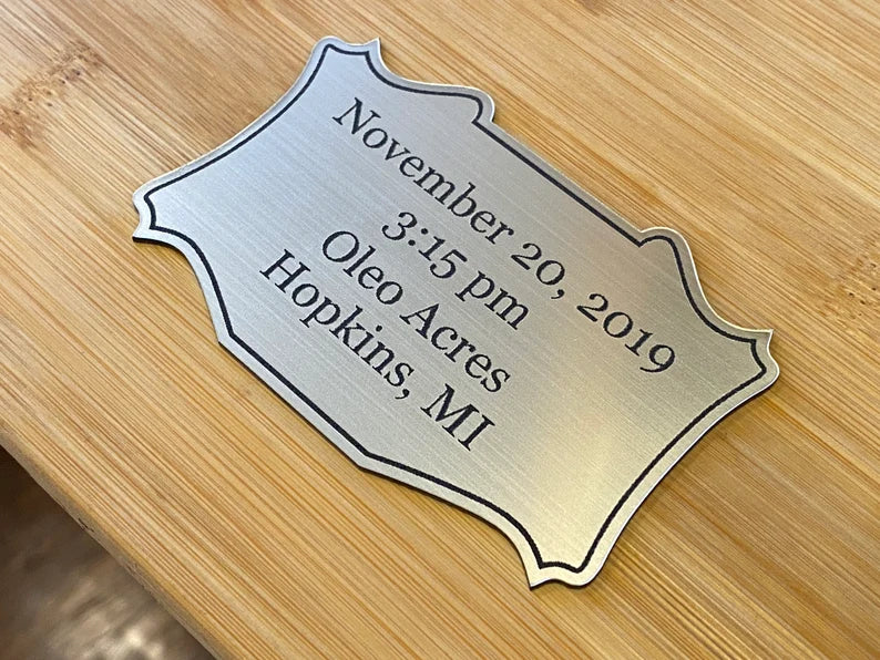 Commemorative Name Plate